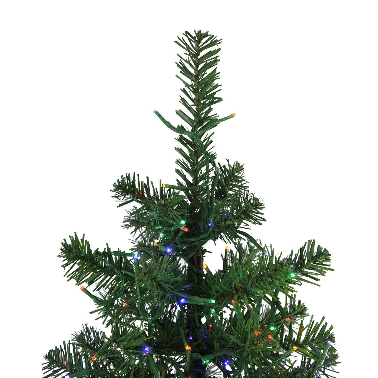 7.5' Pre-Lit Full Pike River Fir Artificial Christmas Tree - Multicolor LED Lights - Image 6