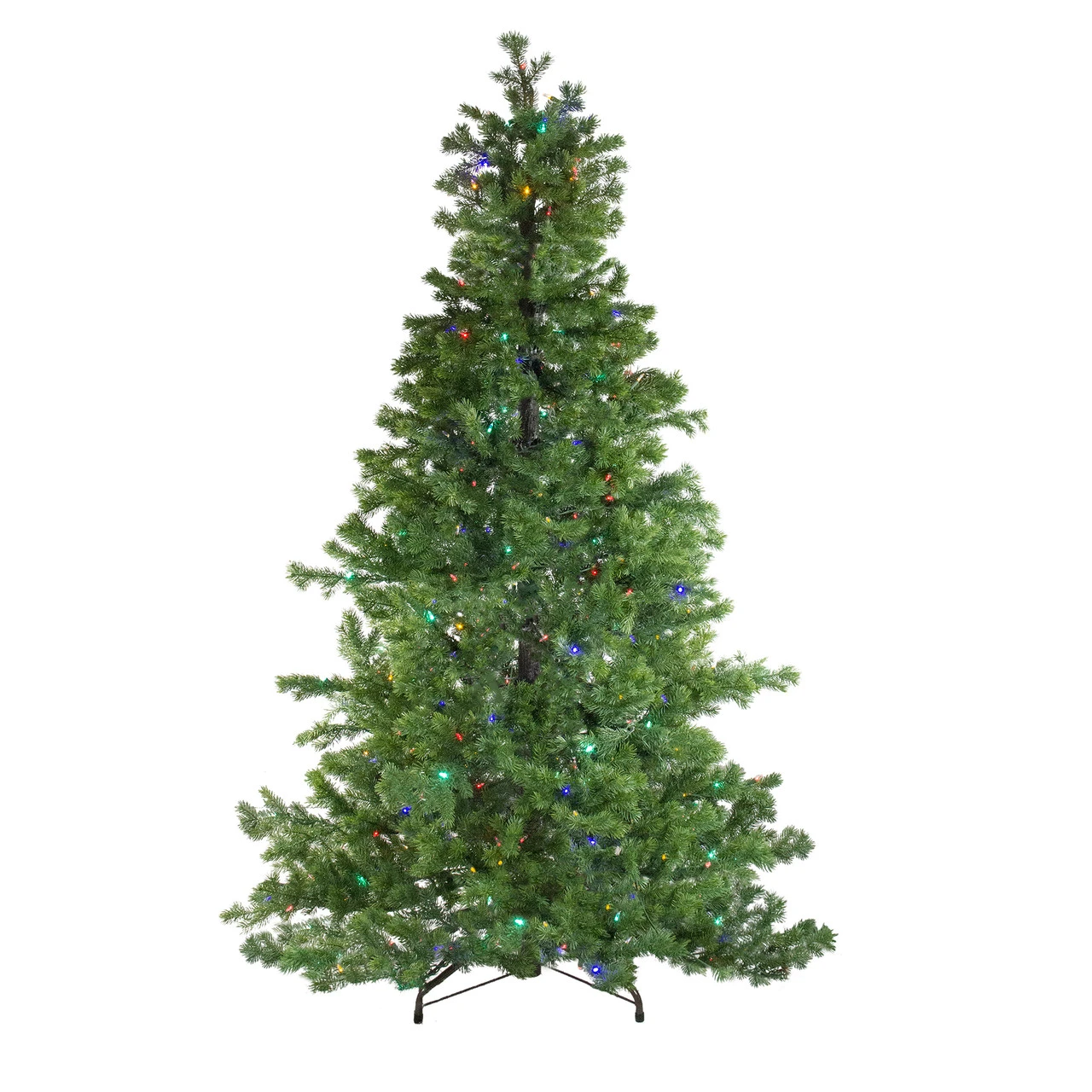 6.5' Pre-Lit Medium Layered Pine Instant Power Artificial Christmas Tree - Dual Color LED Lights - Image 2