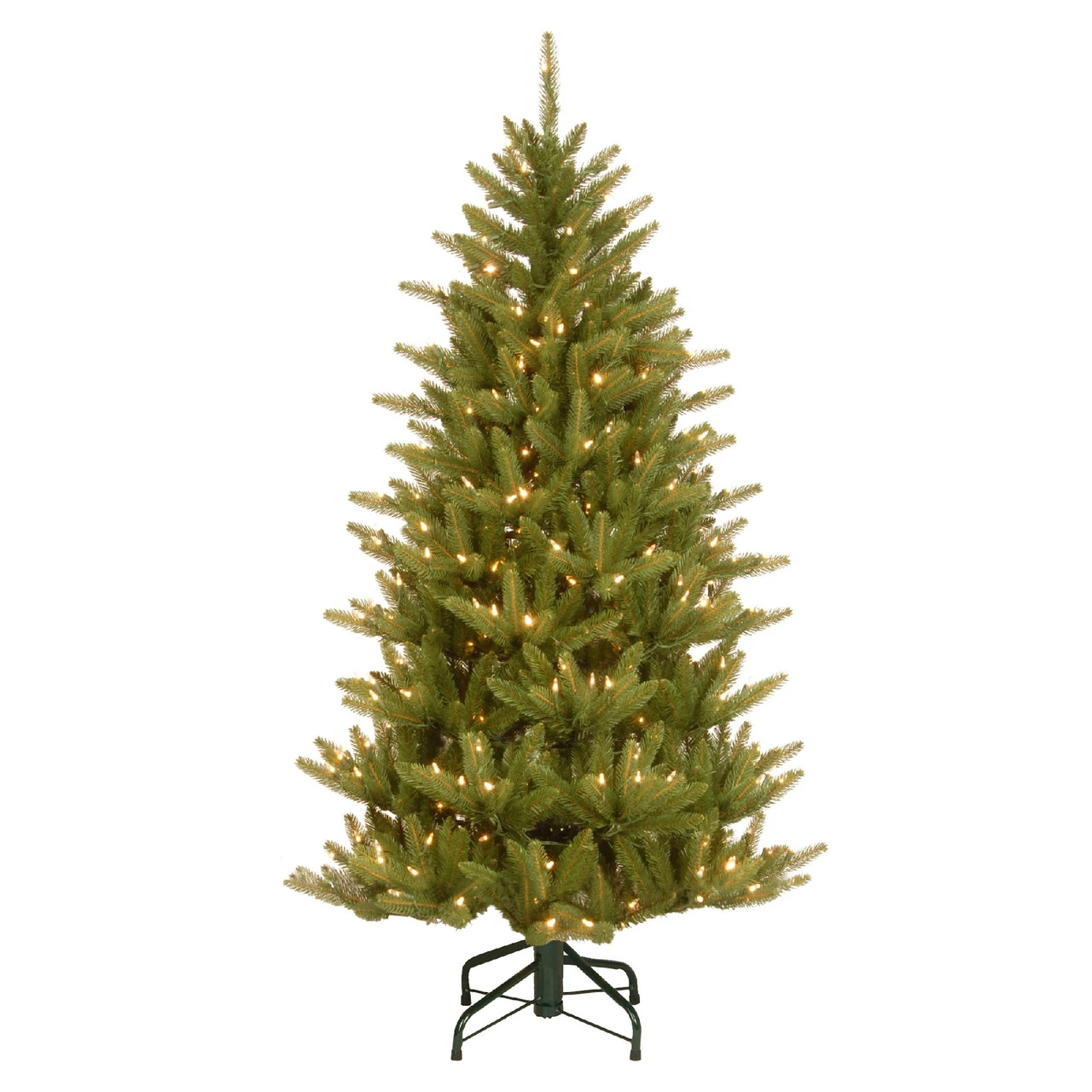 4.5’ Pre-Lit Natural Fraser Slim Artificial Christmas Tree – Clear Lights