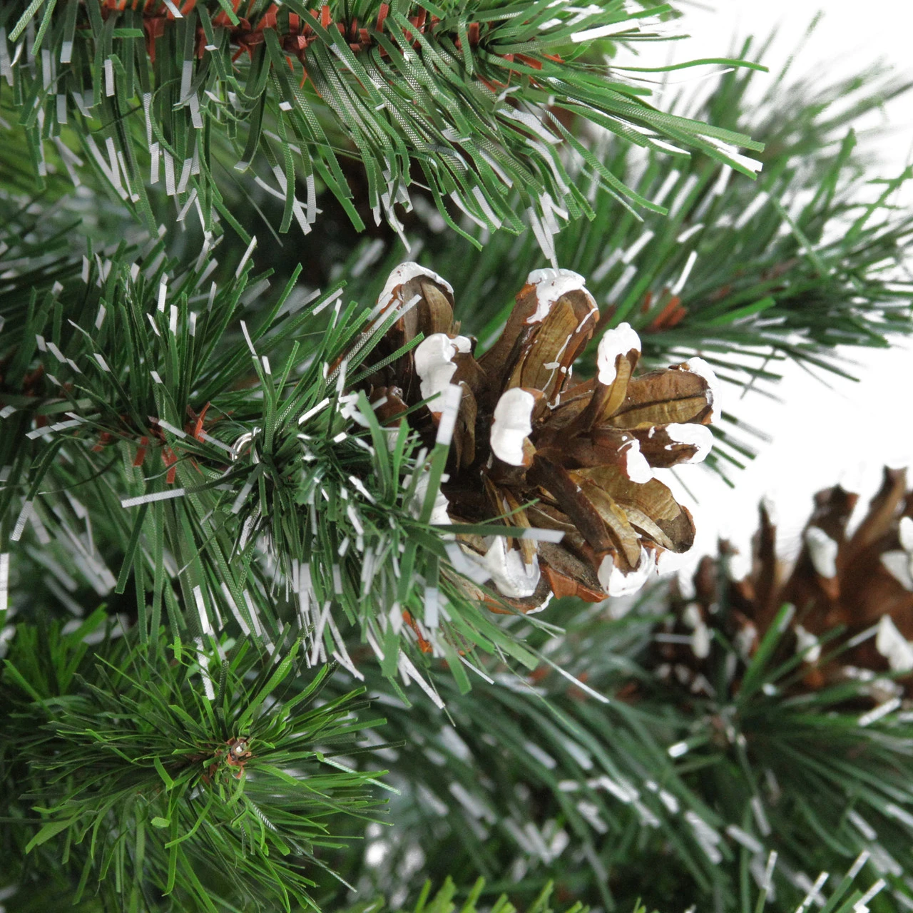 4' Snowy Delta Pine With Pine Cones Full Artificial Christmas Tree - Unlit - Image 4