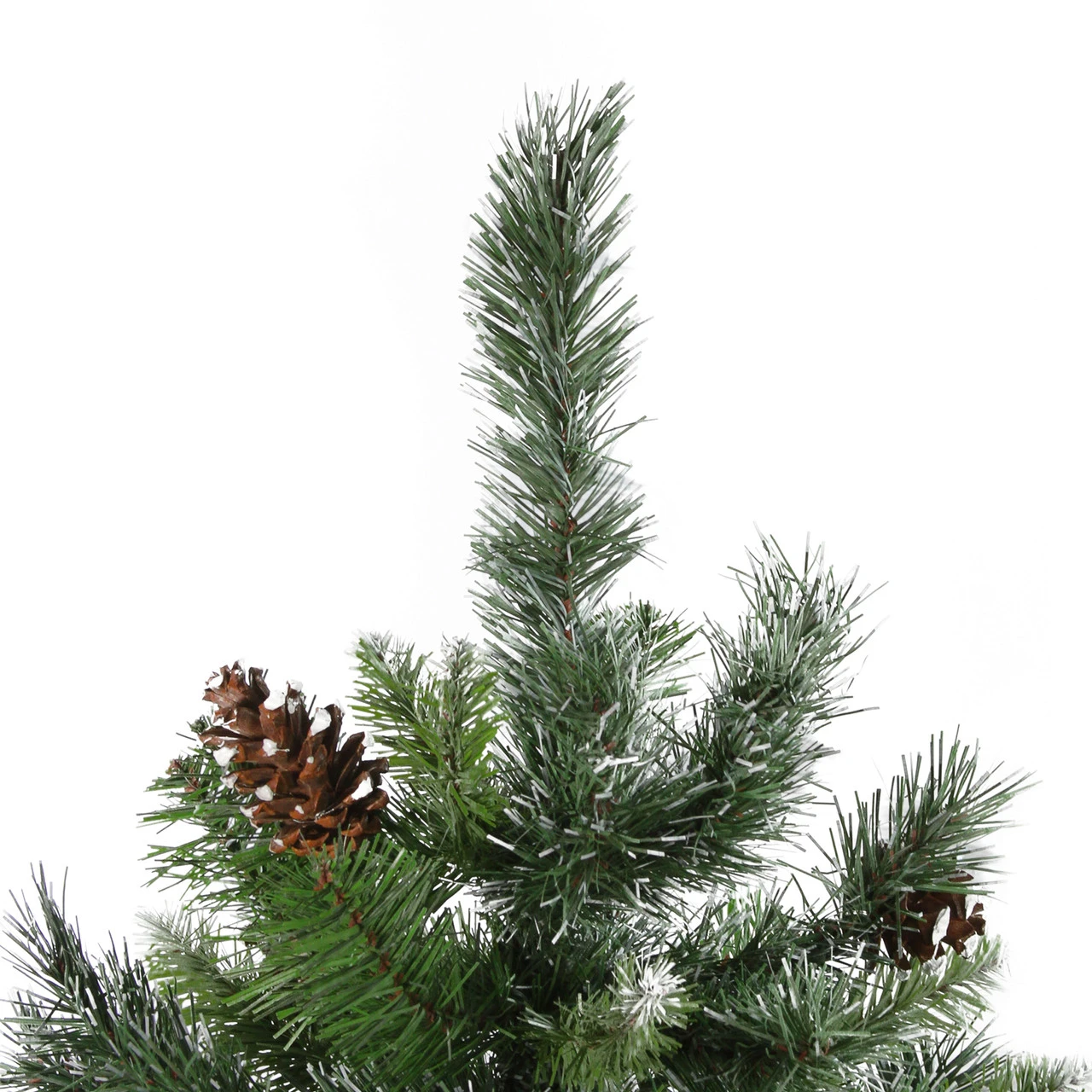 4' Snowy Delta Pine With Pine Cones Full Artificial Christmas Tree - Unlit - Image 2