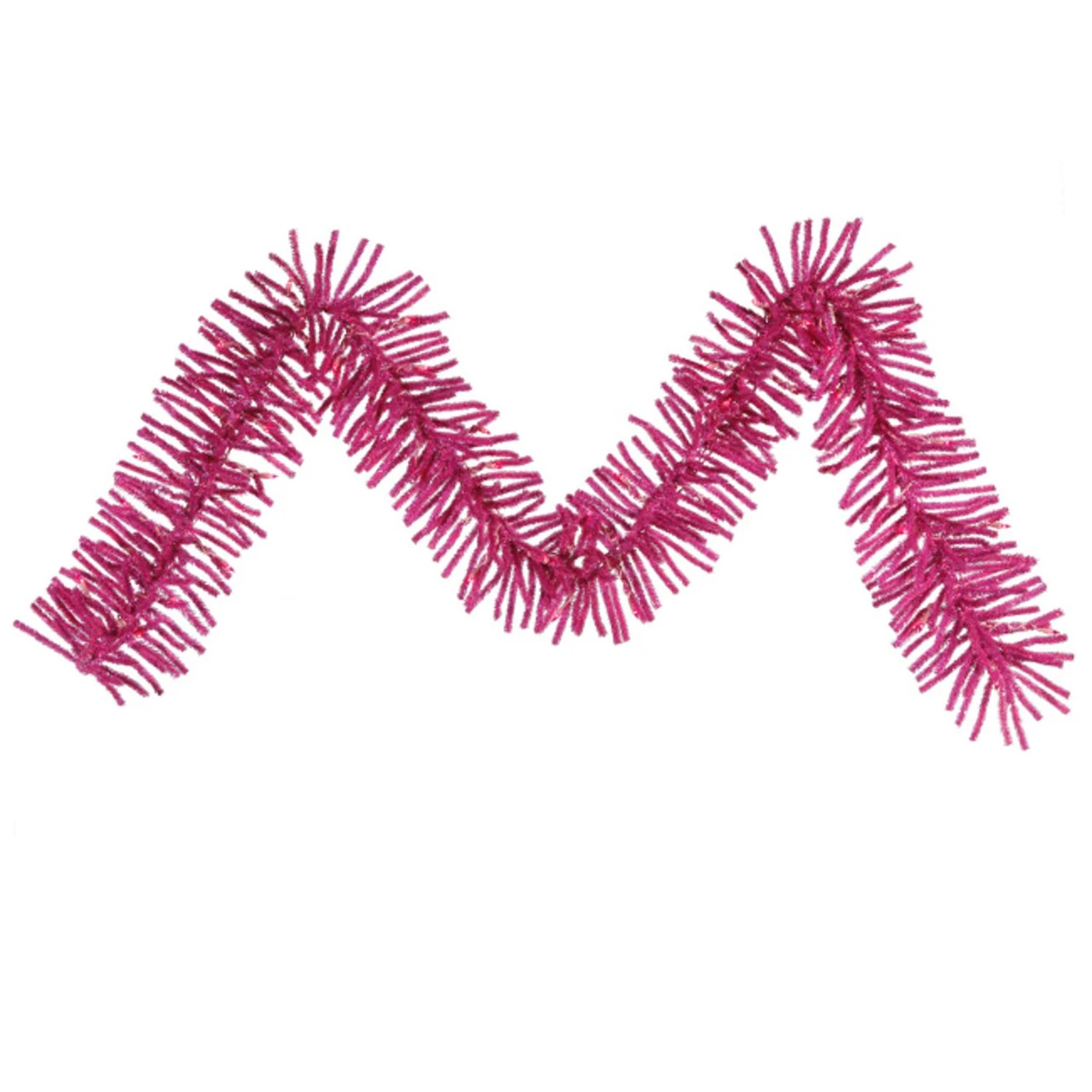 9' X 10" Pre-Lit Hot Pink Spruce Artificial Christmas Garland - Clear Lights