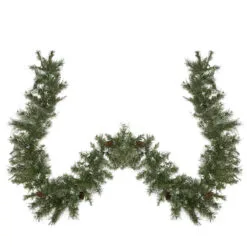 9' X 10" Snow Mountain Pine Artificial Christmas Garland - Unlit
