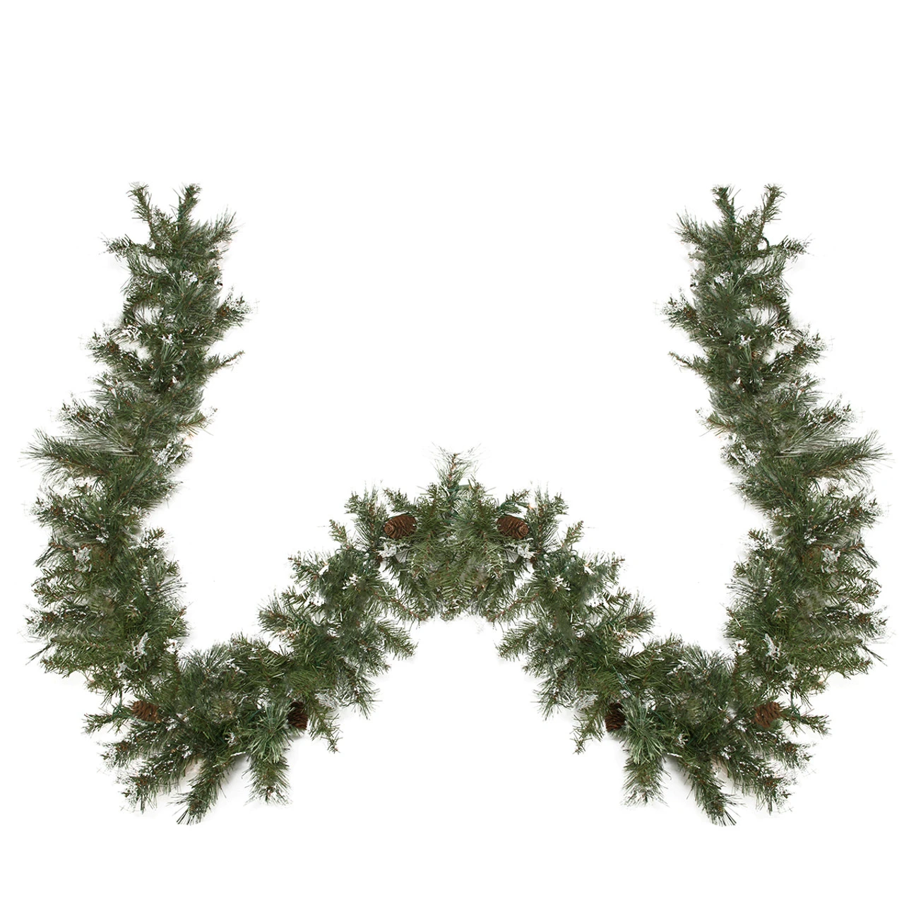 9' X 10" Snow Mountain Pine Artificial Christmas Garland - Unlit