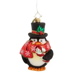 Christopher Radko Flightless Yet Fashionable Glass Christmas Ornament 1020742