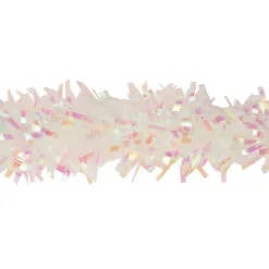 25' X 4" Iridescent Tinsel Christmas Garland - Unlit