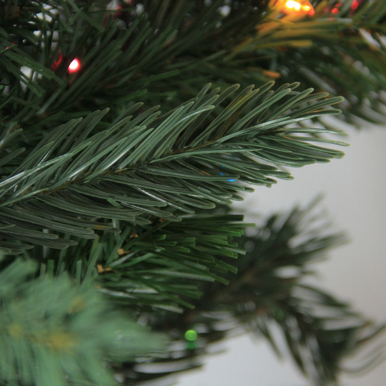 7.5' Pre-Lit Slim Vermont Fir Instant Shape Artificial Christmas Tree - Multi-Color Dura-Lit Lights - Image 4