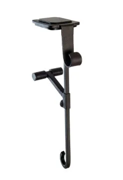 Set Of 2 Brown Garland And Stocking Christmas Adjustable Mantle Hangers 8.5"