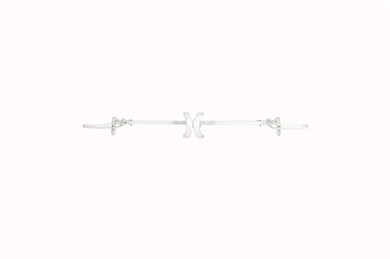 33" Cream White Adjustable Christmas Garland Hanger For Double Door Frames