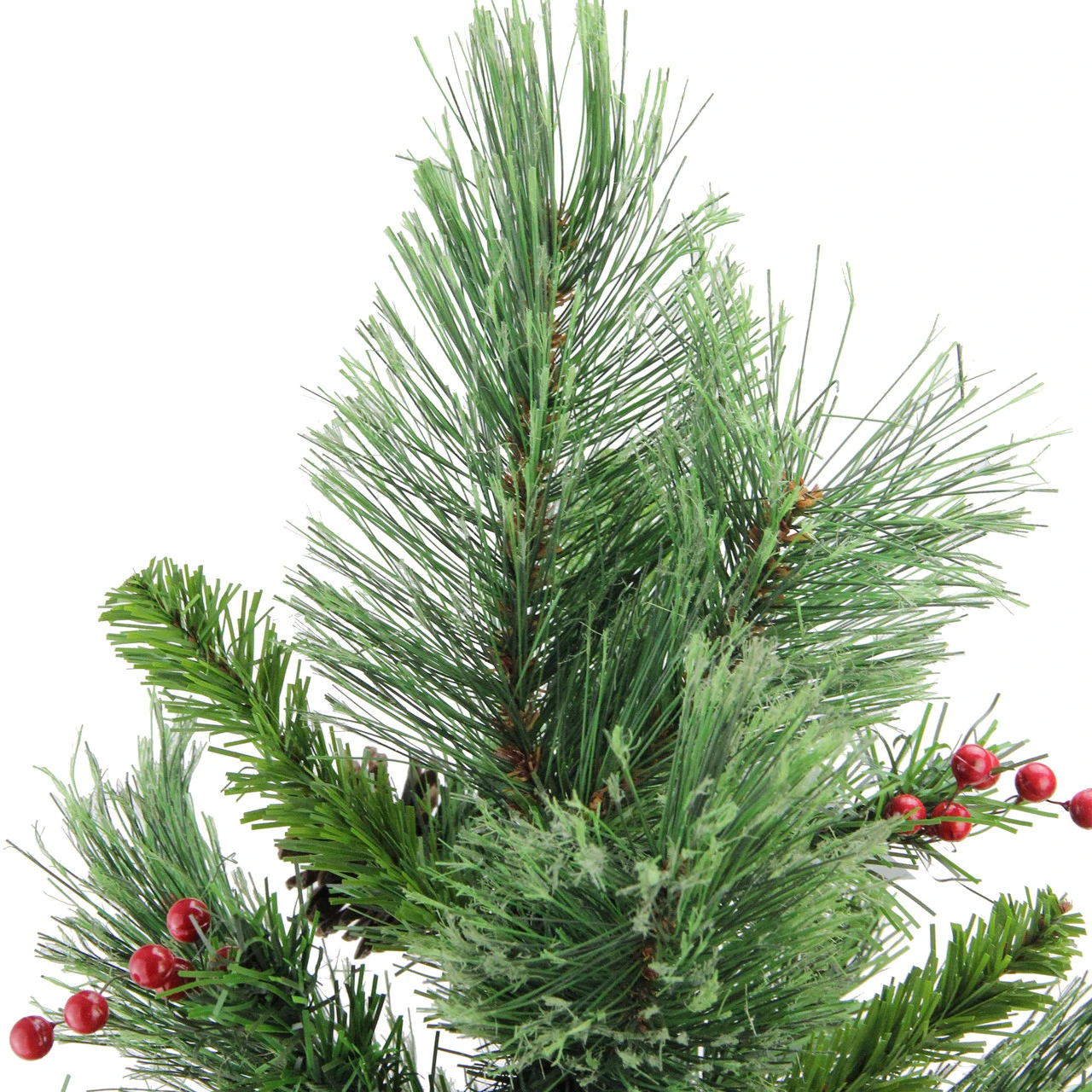 24" Mixed Cashmere Berry Pine Medium Artificial Christmas Tree - Unlit - Image 2