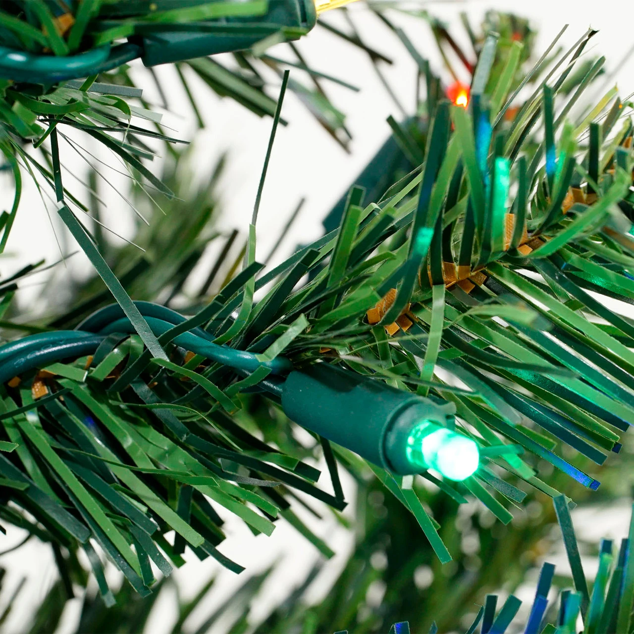 6" Pre-Lit Medium Mixed Classic Pine Artificial Christmas Tree, Multi Color LED Lights - Image 2